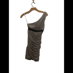 NWT BCBG MAX AZRIA GRAY COCKTAIL DRESS XXS (L2)